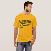 Bekijk Australië en het ontwerp van het voetbal op T-shirt (Voorkant volledig)