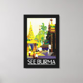 Bekijk Birma Canvas Afdruk (Voorkant)