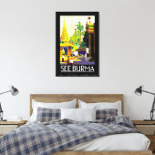 Bekijk Birma Canvas Afdruk (Insitu (Slaapkamer))