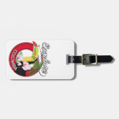 Bekijk Colombia retro logo Bagagelabel (Voorkant horizontaal)