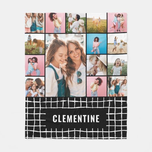 Bekijk de 16 foto's moderne, minimale, eenvoudige fleece deken (Voorkant)