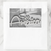 Bekijk de Amerikaanse  Cartoon Rechthoekige Sticker (Tas)