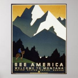 Bekijk de Amerikaanse Welkom in Montana Poster