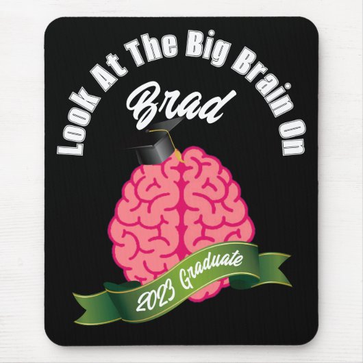 Bekijk de Big Brain op het persoonlijke Afstuderen Muismat (Voorkant)