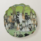 Bekijk de Birdie Rond Kussen (Achterkant)