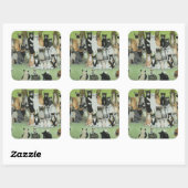 Bekijk de Birdie Vierkante Sticker (Vel)