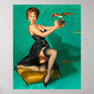 Bekijk de Birdy Pin Up Poster