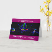 Bekijk de DJ Spin verjaardagskaart Kaart (Gele Bloem)