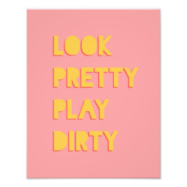 Bekijk de  draai van het Succes Citaat Roze Foto Afdruk