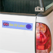 "Bekijk de EU later!" Brexit Bumpersticker (Op Truck)