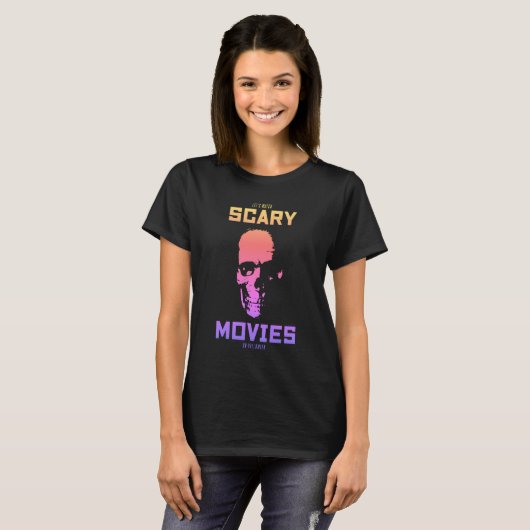 Bekijk de films op Halloween T-shirt (Voorkant volledig)