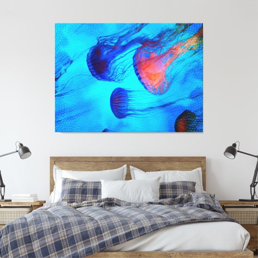 Bekijk de Flow van de Jelly Glow Canvas Afdruk (Insitu (Slaapkamer))
