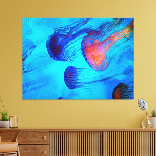 Bekijk de Flow van de Jelly Glow Canvas Afdruk (Insitu (Woonkamer))