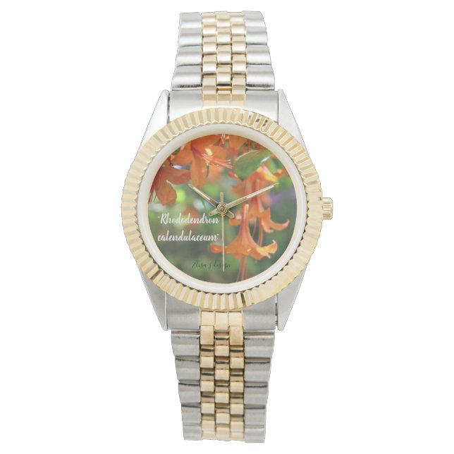 Bekijk de foto van de bloemen horloge (Voorkant)