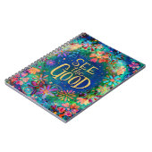 Bekijk de Good Floral  Blue Inspirivity Notitieboek (Linkerzijde)