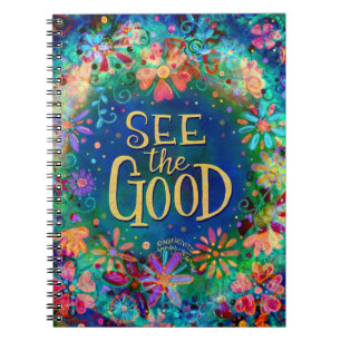 Bekijk de Good Floral  Blue Inspirivity Notitieboek