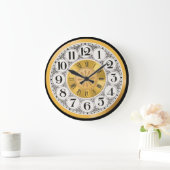 Bekijk de gouden zilverroman moderne numerieke dec grote klok (Huis)