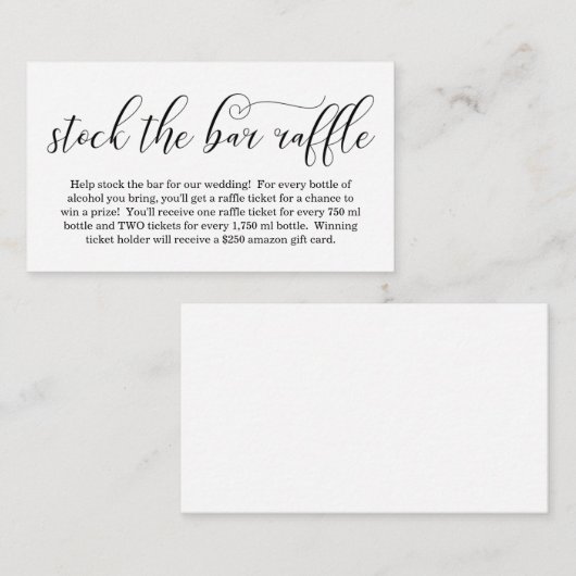 Bekijk de Kaart Bridal Shower (Voorkant / Achterkant)