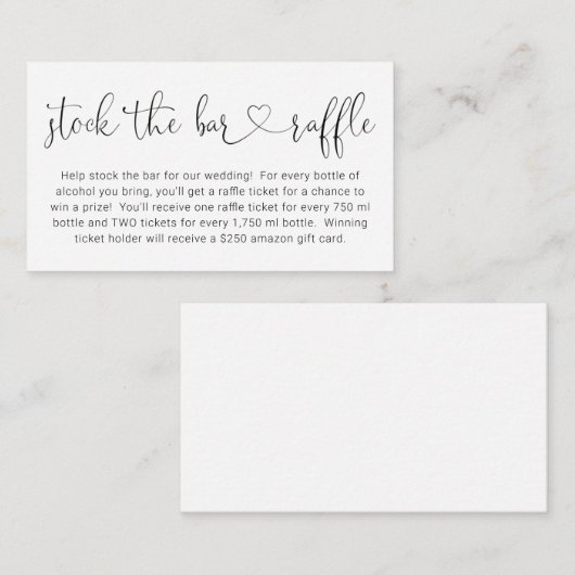 Bekijk de Kaart Bridal Shower (Voorkant / Achterkant)