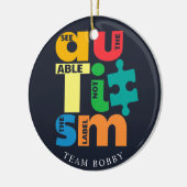 Bekijk de kerstdagen van de campagne 'Able Autism  Keramisch Ornament (Links)