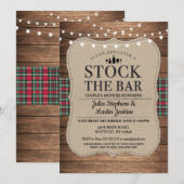 Bekijk de kerstkerst van de Bar Rustic Couple Kaart (Voorkant / Achterkant)