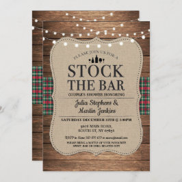 Bekijk de kerstkerst van de Bar Rustic Couple Kaart