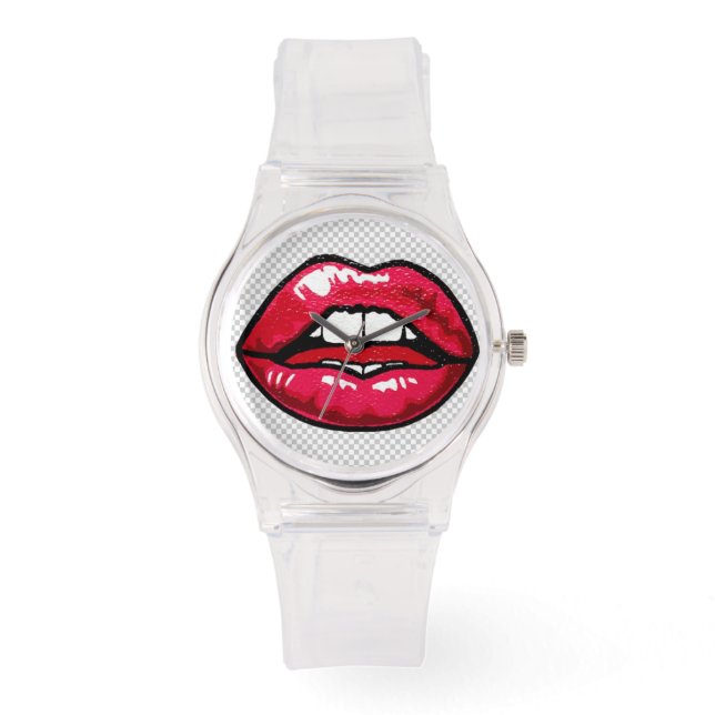 Bekijk de lippen horloge (Voorkant)