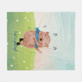 Bekijk de muziek, luister naar de dans fleece deken (Voorkant (Horizontaal))