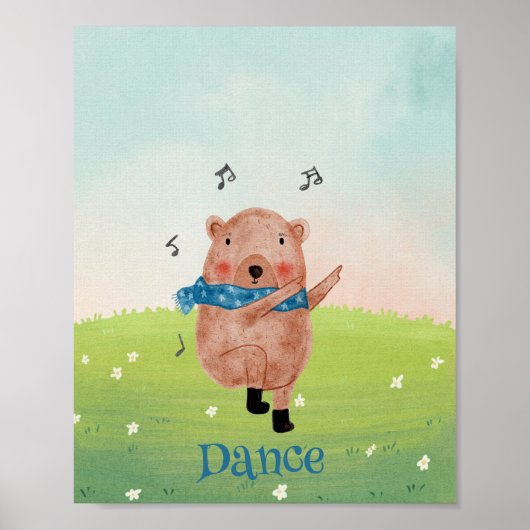 Bekijk de muziek, luister naar de dans poster (Voorkant)