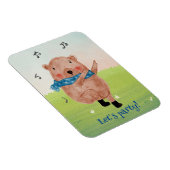 Bekijk de muziek, luister naar het dansbriefkaart magneet (Rechterzijde)