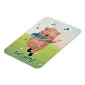 Bekijk de muziek, luister naar het dansbriefkaart magneet (Linkerzijde)