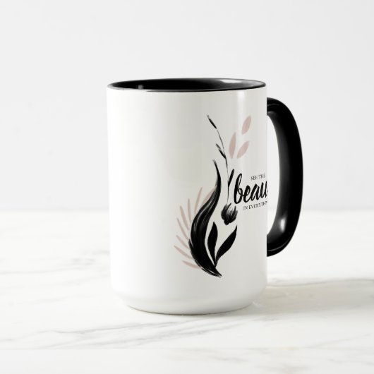 Bekijk de schoonheid in alles Mok (Voorkant rechts)