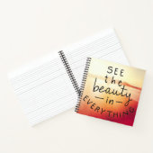 Bekijk de schoonheid in alles notitieboek (Binnen)