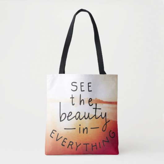Bekijk de schoonheid in alles tote bag (Voorkant)