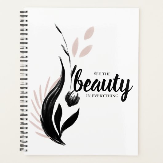 Bekijk de schoonheid in alles wat er in de planner (Voorkant)