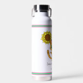 Bekijk de schoonheid | Oranje citaat van katten en Waterfles (Voorkant)