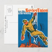 Bekijk de Sovjet-Unie in het teken van de making Briefkaart (Voorkant / Achterkant)