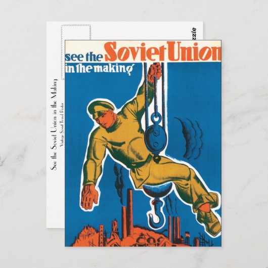 Bekijk de Sovjet-Unie in het teken van de making Briefkaart (Voorkant / Achterkant)
