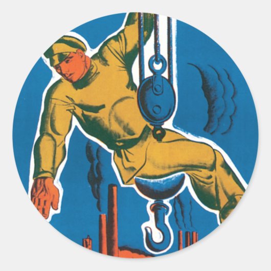 Bekijk de Sovjet-Unie in het teken van de making Ronde Sticker (Voorkant)