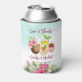 Bekijk de staaf tropische zomerparen blikjeskoeler (Blikje Achterkant)