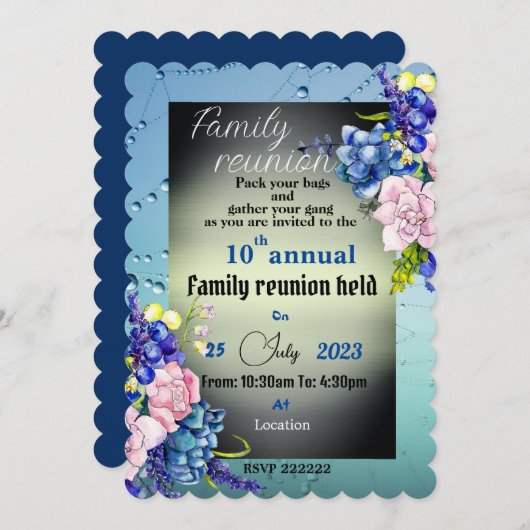 Bekijk de uitnodiging (Voorkant / Achterkant)