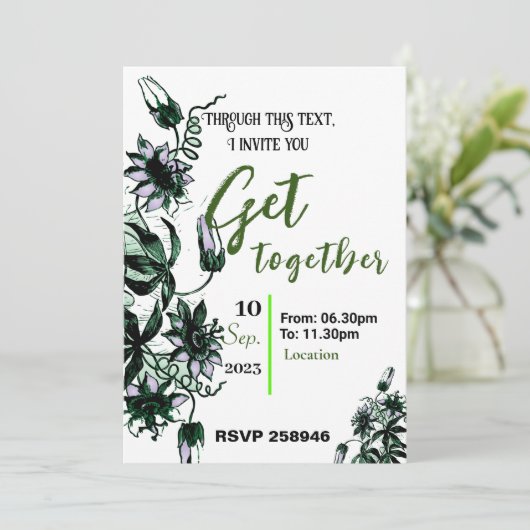 Bekijk de uitnodiging (Staand voorkant)