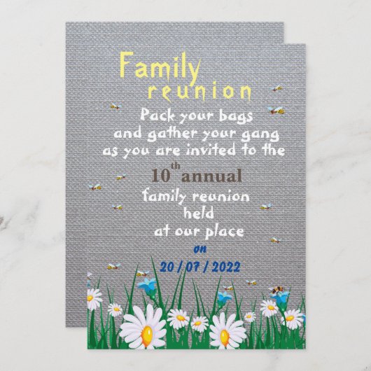 Bekijk de uitnodiging (Voorkant / Achterkant)