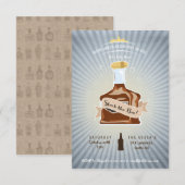 Bekijk de uitnodiging van de Bar Couple voor een w (Voorkant / Achterkant)