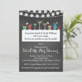 Bekijk de uitnodiging voor de Bar Couples Wedding (Staand voorkant)