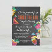 Bekijk de uitnodiging voor de Bar Couples Wedding (Staand voorkant)