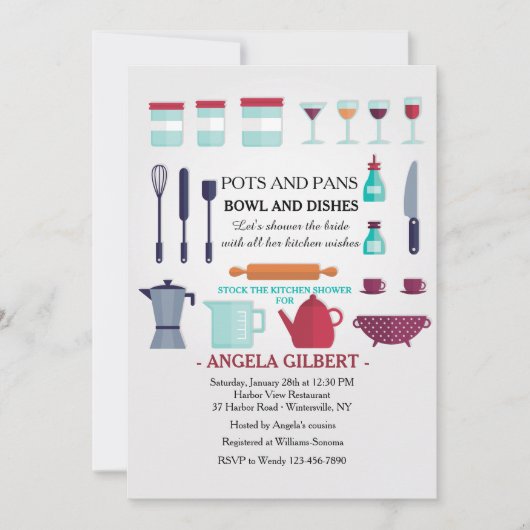 Bekijk de Uitnodiging voor de keuken (Voorkant)