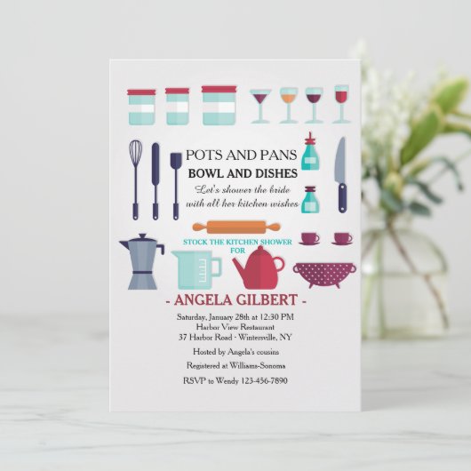 Bekijk de Uitnodiging voor de keuken (Staand voorkant)