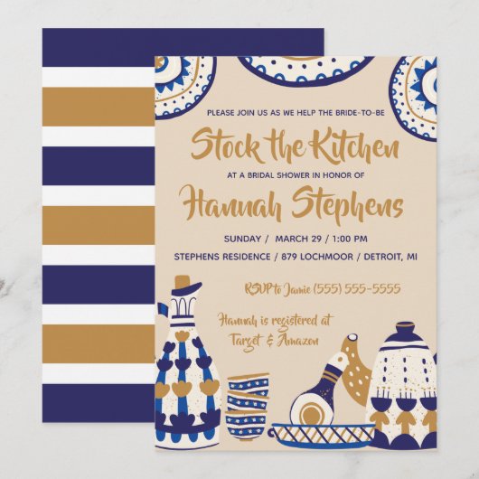 Bekijk de uitnodiging voor de Keukenbridal (Voorkant / Achterkant)