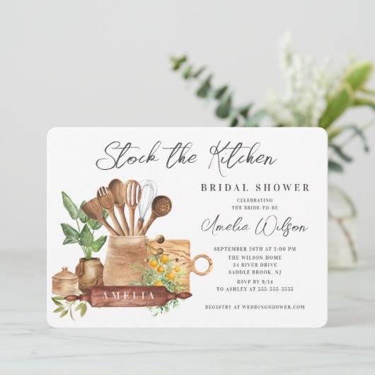 Bekijk de uitnodiging voor de Keukenbridal (Staand voorkant)